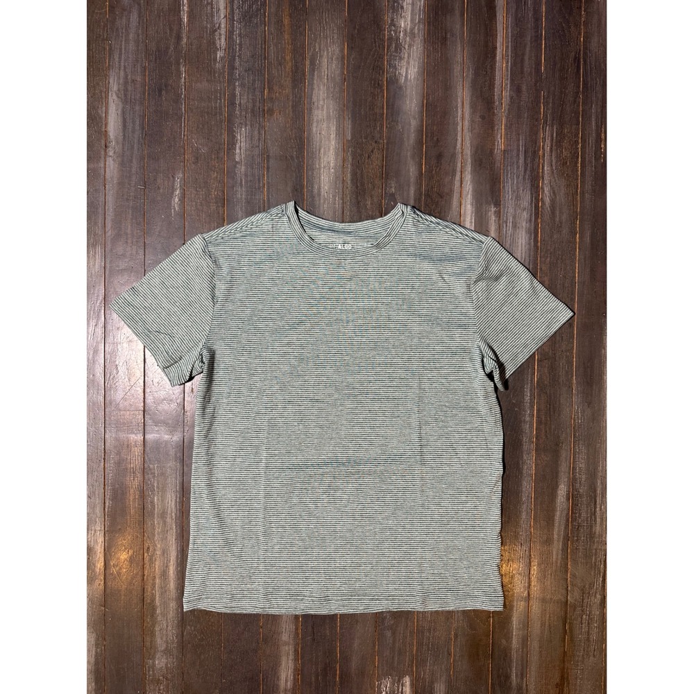 Algo Kids Boys Short Sleeve Micro Stripe Crewneck T-Shirt